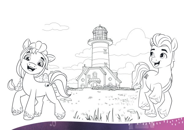 Раскраска my little Pony Санни