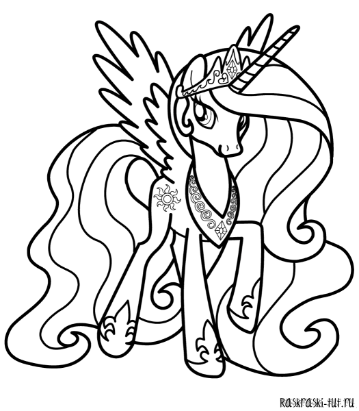 My little Pony раскраска