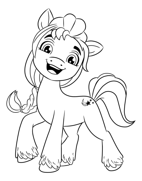 My little Pony новое поколение раскраска