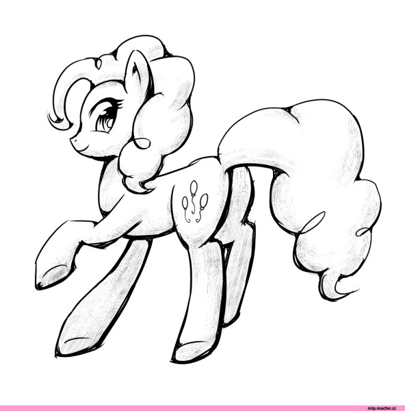 Злая Пинки Пай раскраска