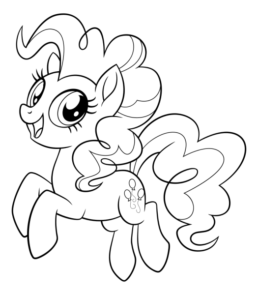 My little Pony раскраска Пинки Пай