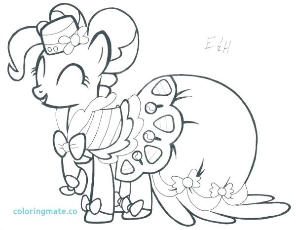 Раскраски милые пони Пинки Пай