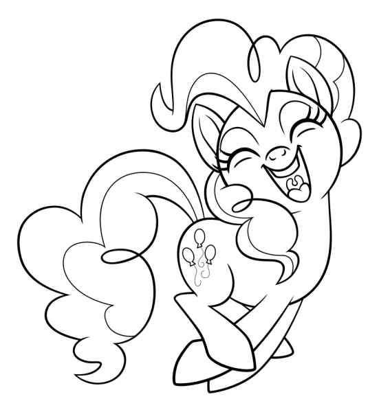 Мой маленький пони раскраска Пинки Пай