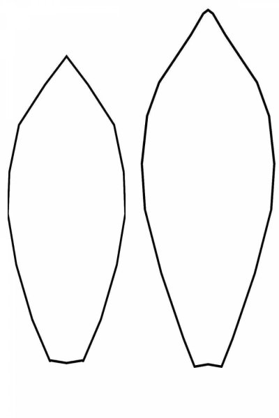 Трафареты лепестков цветов