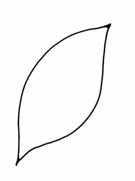 Листик шаблон