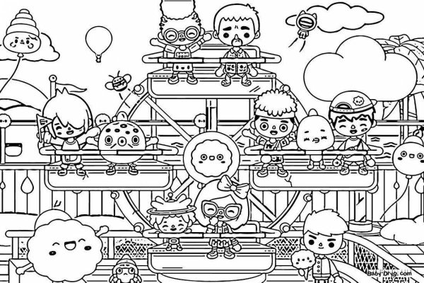 Раскраска тока бока раскраски