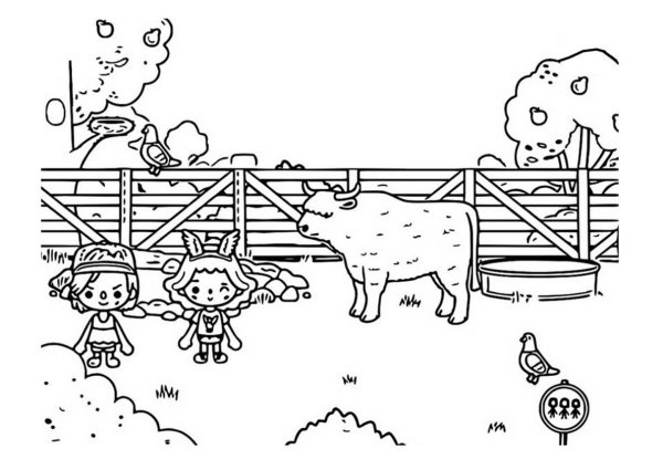 Тока бока картинки для раскрашивания