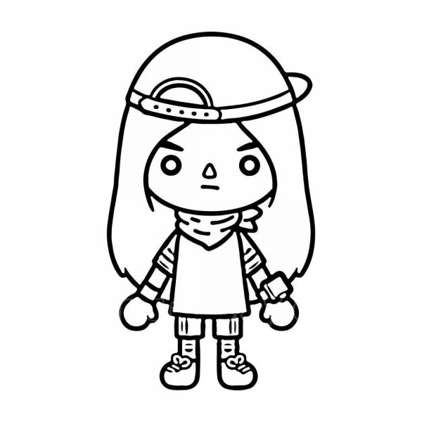 Раскраски для девочек тока бока