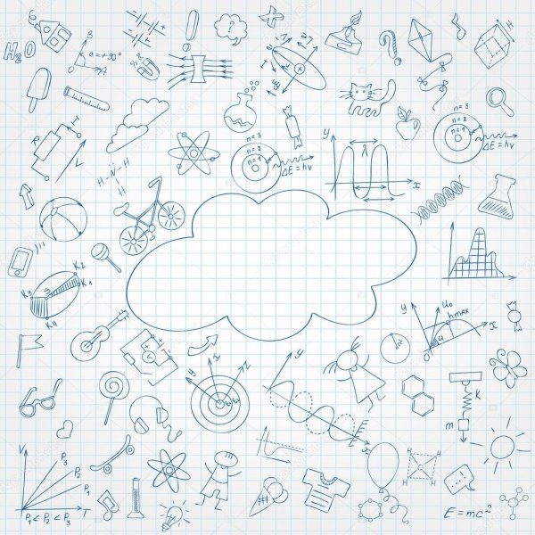 Фон Школьная тетрадь