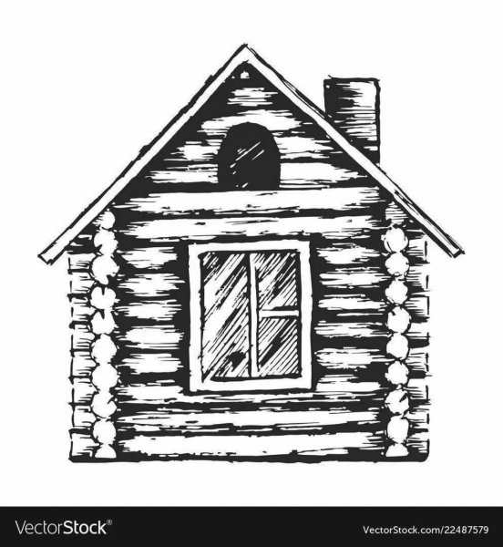 Изба рисунок