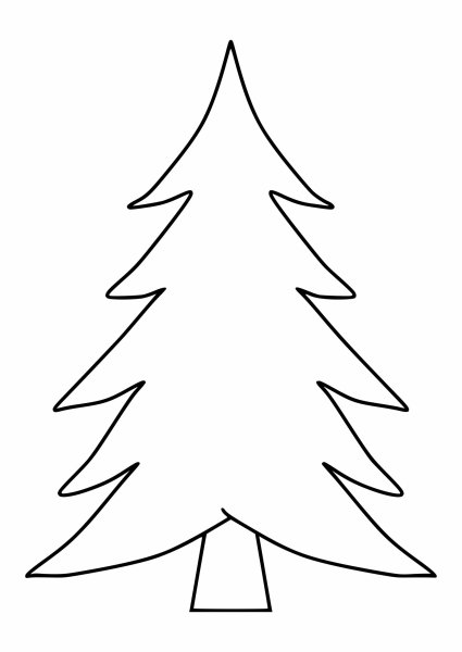 Елочка трафарет