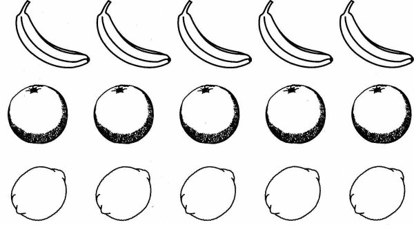 Фрукты овощи задания чб