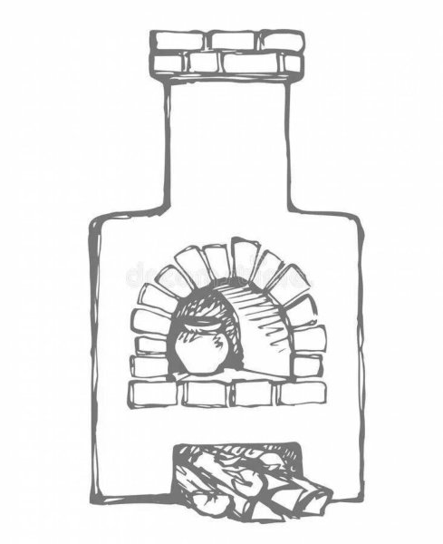 Нарисовать печку