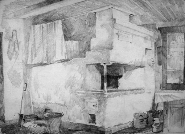 Фрагмент интерьера избы