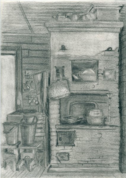 Красивые рисунки на печи