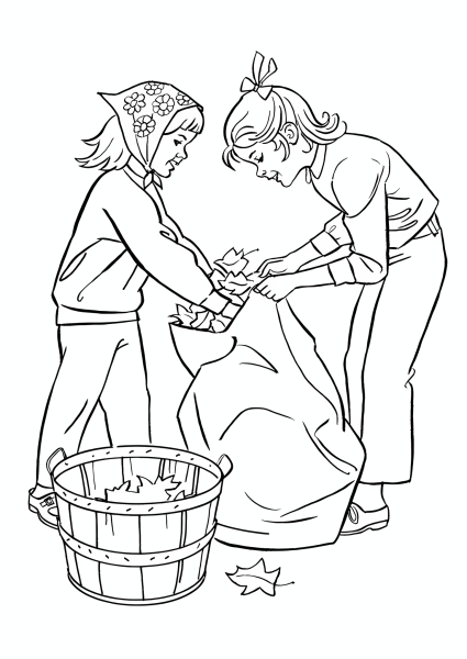 Раскраска труд людей