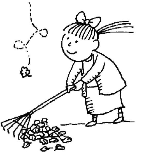 Раскраски для детей на тему субботник