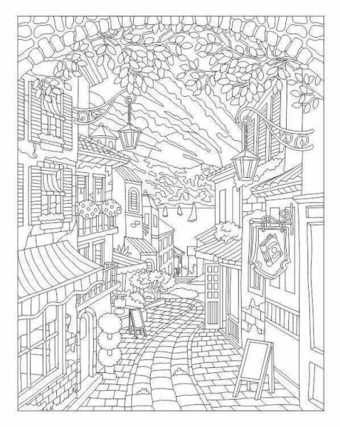 Рисование по номерам сложные города