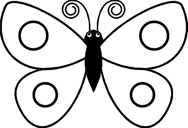 Раскраска "бабочки"