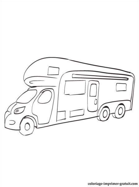 Домик на колесах раскраска