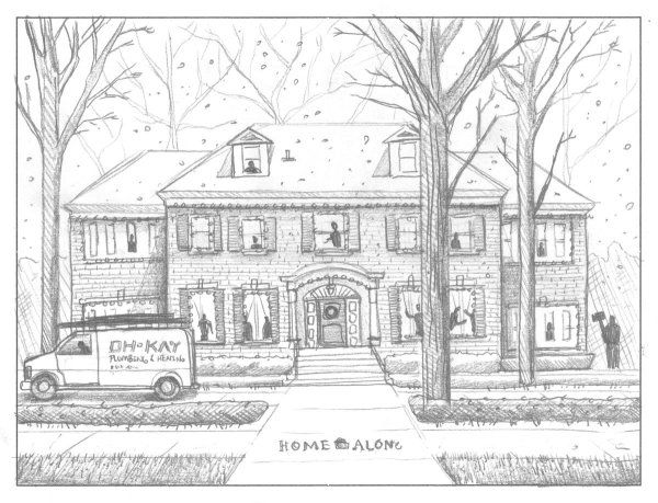 Раскраски из фильма один дома