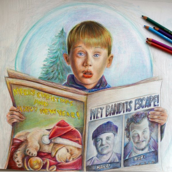 Один дома нарисовать