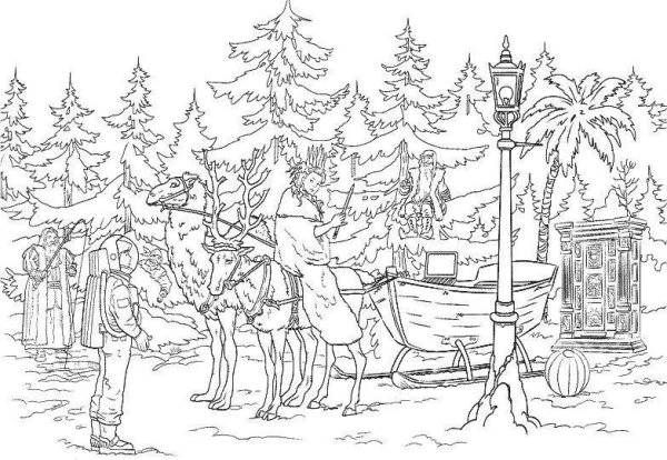 Хроники Нарнии раскраска