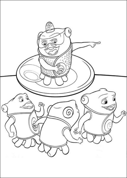 Раскраска мультик дом