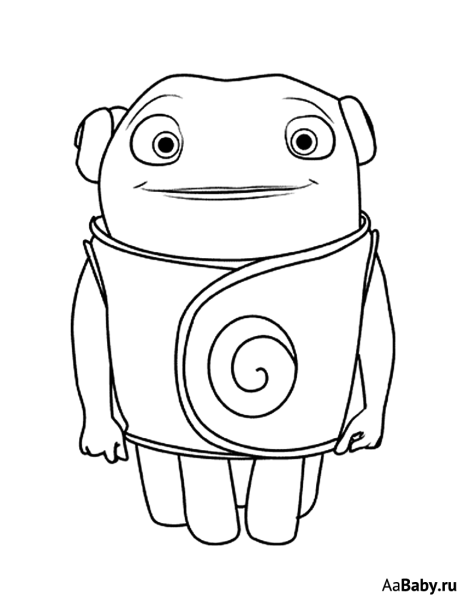 Раскраска из мультфильма дом