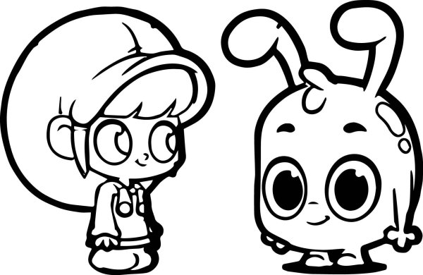 Раскраска инопланетяне милые