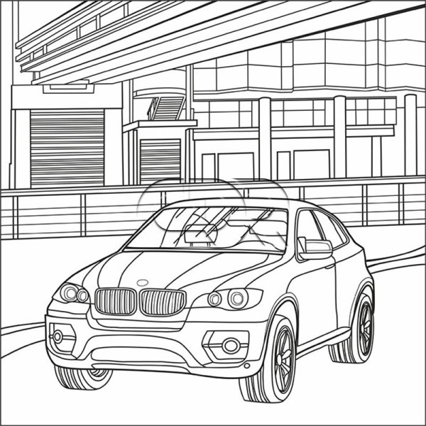 Городские автомобили раскраска