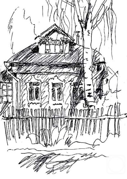 Наброски деревенских домов