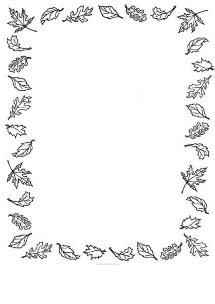 Рамка из листьев