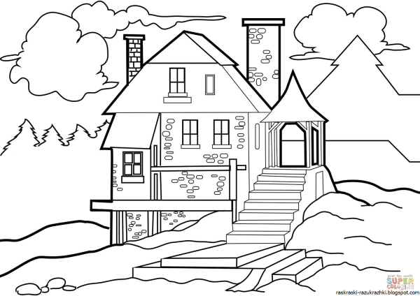 Раскраска для детей дм