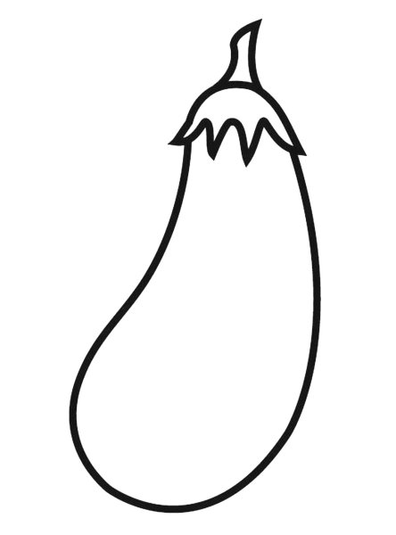 Баклажан раскраска