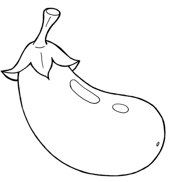 Баклажан раскраска