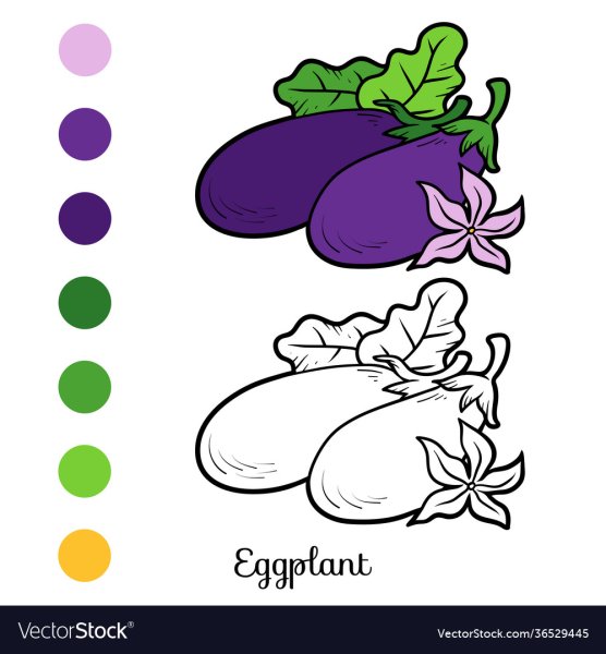 Аппликация баклажан