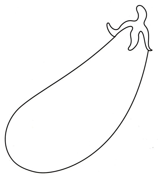Баклажан раскраска