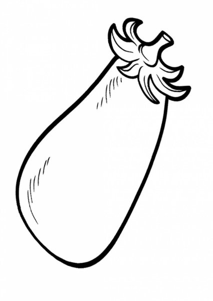 Баклажан раскраска