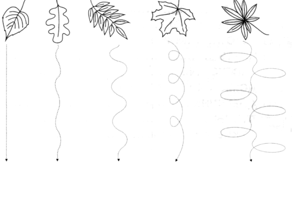 Графомоторные навыки по теме осень