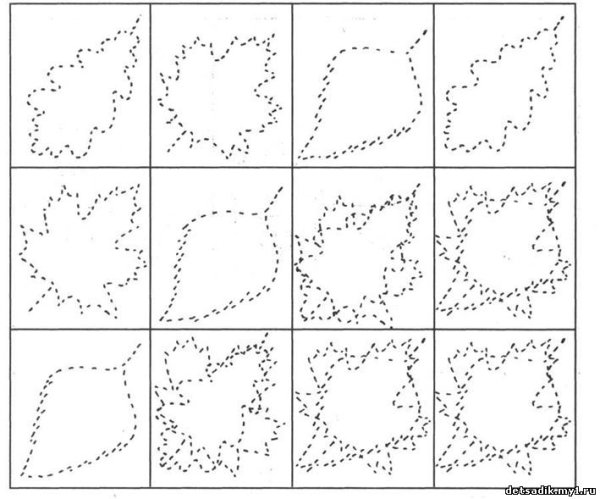 Листья обводка