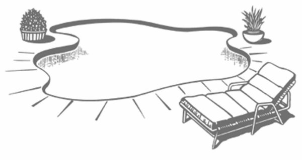 Бассейн рисунок