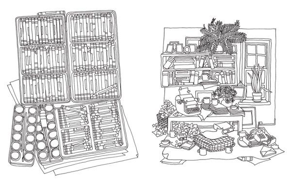 Раскраска антистресс творческий беспорядок