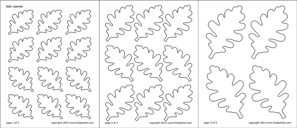 Дубовый лист для вырезания