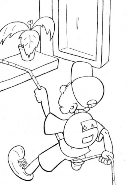 Раскраска безопасные окна для детей