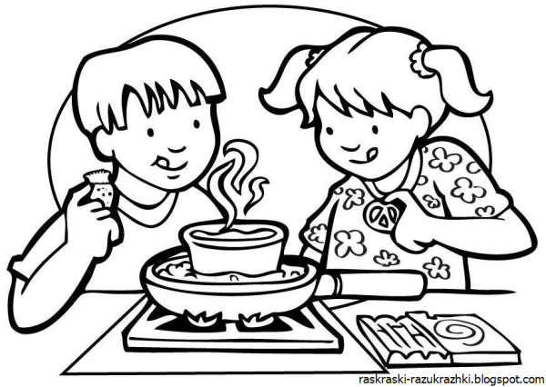 Раскраски по здоровому питанию