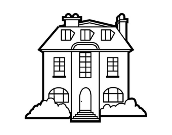 Особняк векторный