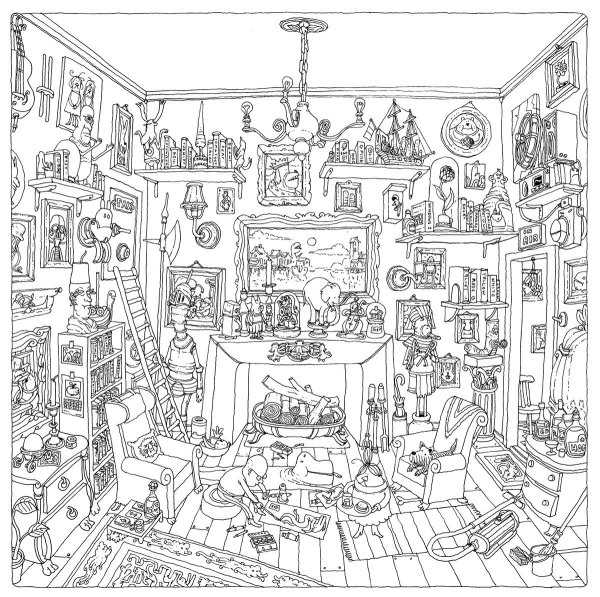 Раскраска комната