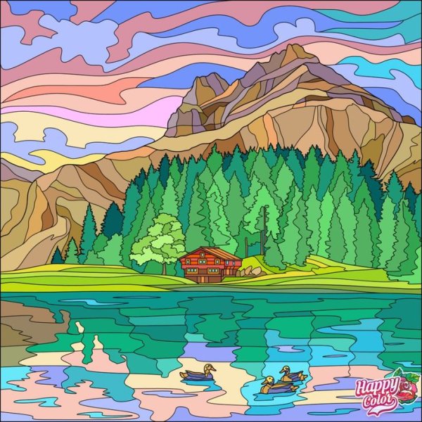 Разукрашки природа по номерам