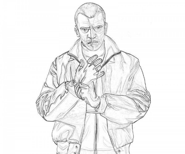 Нико Беллик раскраска